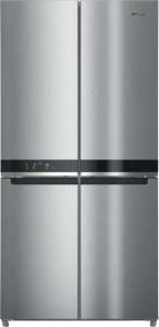 Whirlpool Refrigerator | WQ9 E2L EF | Energy efficiency class E | Free standing | Side by side | Height 187.4 cm | Fridge net capacity 388 L | Freezer net capacity 222 L | Display | 36 dB | Stainless Steel 1