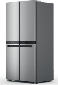 Whirlpool Refrigerator | WQ9 E2L EF | Energy efficiency class E | Free standing | Side by side | Height 187.4 cm | Fridge net capacity 388 L | Freezer net capacity 222 L | Display | 36 dB | Stainless Steel 14