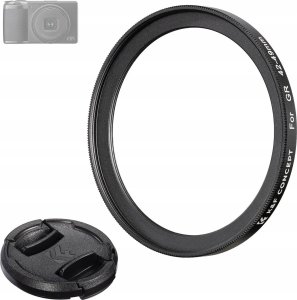 Adapter Redukcja Pierścień 42mm-49mm K&F do Ricoh GR II III IIIx + Dekielek / SKU.2328 1