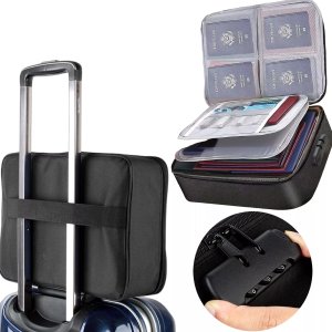 Walizka torba podróżna Alogy Bag for Documents with Number Lock - 37x11x27cm Czarna 13