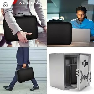 Walizka torba podróżna Alogy Bag for Documents with Number Lock - 37x11x27cm Czarna 2