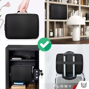 Walizka torba podróżna Alogy Bag for Documents with Number Lock - 37x11x27cm Czarna 3