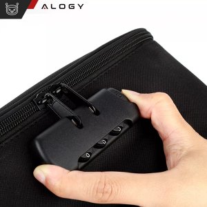 Walizka torba podróżna Alogy Bag for Documents with Number Lock - 37x11x27cm Czarna 8