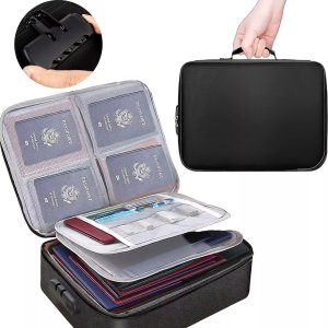 Walizka torba podróżna Alogy Bag for Documents with Number Lock - 37x11x27cm Czarna 10