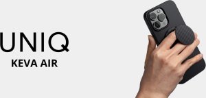UNIQ Keva Air iPhone 16 Pro Max 6.9" Magclick Charging case black/carbon black 4