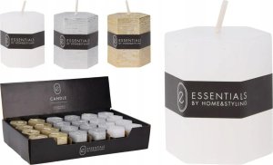 Sześciokątna świeca parafinowa 4x5cm - Elegancka i Stylowa 2