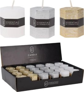 Sześciokątna świeca parafinowa 4x5cm - Elegancka i Stylowa 3