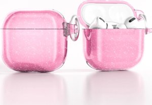 Etui brokatowe na AirPods 4 - różowe 1