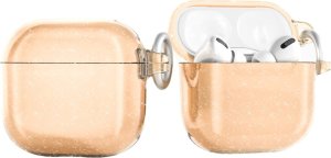 Etui brokatowe na AirPods 4 - złote 1