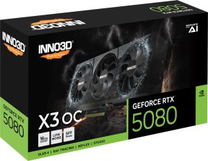 Karta graficzna Inno3D GeForce RTX 5080 X3 OC 16GB GDDR7 DLSS4 (N50803-16D7X-17603930) 3