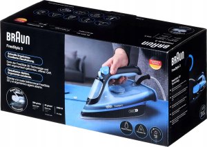 Braun FI3194BK Żelazko parowe Płyta ceramiczna 2400 W Czarny, Niebieski 20