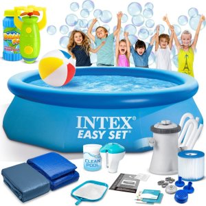 Basen ogrodowy rozporowy 305 x 76 cm 16w1 INTEX 28122 + maszynka do baniek GRATIS 1