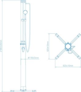 Prysznic solarny Bestway 58695 5