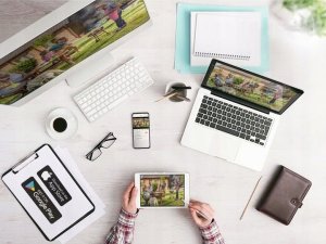 Zewnętrzna Kamera WiFi Obrotowa 3MPx POWIADOMIENIA ICSee Full HD CZARNA SD [K-6] 2