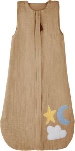 Hi Little One śpiworek do spania dla Niemowlaka TOG 1,0 BIO muślin DAY & NIGHT Beige M 1