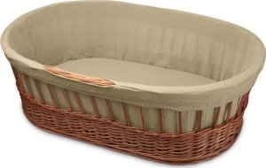 Hi Little One kosz Mojżesza wiklinowy wysoki ze stelażem + liner + materac + prześcieradło 5in1 BEIGE 1
