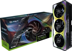 Karta graficzna Palit GeForce RTX 5080 GameRock 16GB GDDR7 (NE75080019T2-GB2030G) 1