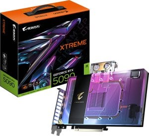 Karta graficzna Gigabyte AORUS GeForce RTX 5090 Xtreme Waterforce WB 32GB GDDR7 (GV-N5090AORUSX WB-32GD) 1