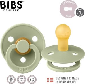 BIBS COLOUR 1 PACK SAGE S Smoczek Uspokajający kauczuk Hevea 1