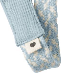 Bibs BIBS PACIFIER BRAID BABY BLUE & IVORY zawieszka do smoczków 100% organic cotton 5