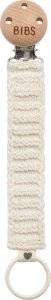 BIBS PACIFIER CLIP KNITTED IVORY zawieszka do smoczków 100% organic cotton 1