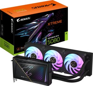 Karta graficzna Gigabyte AORUS GeForce RTX 5080 Xtreme Waterforce 16GB GDDR7 (GV-N5080AORUSX W-16GD) 1