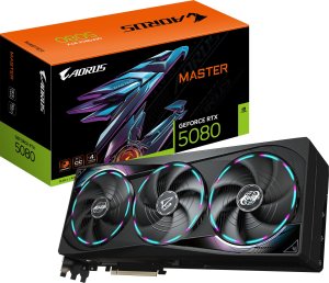 Karta graficzna Gigabyte AORUS GeForce RTX 5080 Master 16GB GDDR7 (GV-N5080AORUS M-16GD) 1