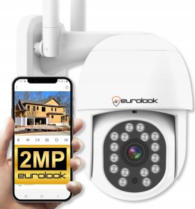 Kamera IP WiFi SMART Obrotowa Zewnętrzna Bezprzewodowa 2MPx MONITORING Domu [K-5] 1