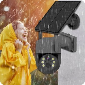 Bezprzewodowa Zewnętrzna Solarna Kamera Obrotowa 4MPX Akumulator ICSee [K-11G Solar] 5