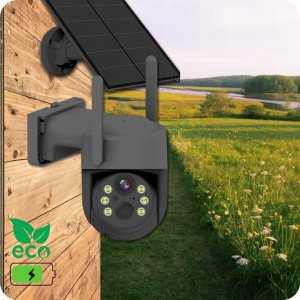 Bezprzewodowa Zewnętrzna Solarna Kamera Obrotowa 4MPX Akumulator ICSee [K-11G Solar] 7