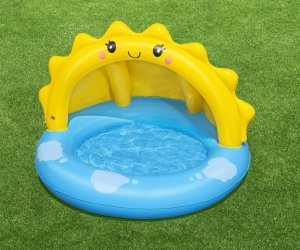 Bestway 52637 Basenik dmuchany z daszkiem i pompowanym dnem Słoneczko 1.01m x 97cm x 71cm 4