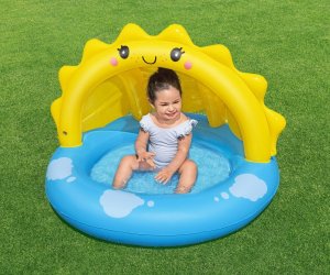 Bestway 52637 Basenik dmuchany z daszkiem i pompowanym dnem Słoneczko 1.01m x 97cm x 71cm 5