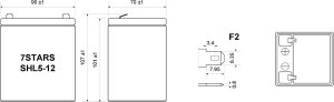 AKUMULATOR 12V/5AH-7STARS 2