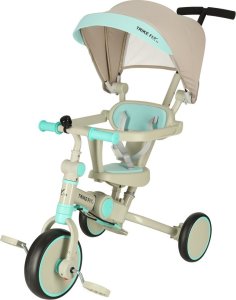 Rowerek trójkołowy TRIKE FIX V4 niebiesko-szary z daszkiem Kik sp. z o.o. sp. k. 1