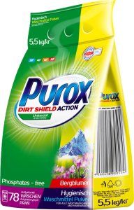 Purox Color - Proszek do prania kolorowych ubrań, 78 prań - 5,5 kg 11