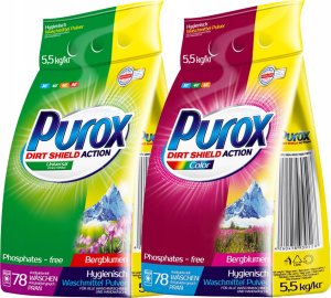 Purox Color - Proszek do prania kolorowych ubrań, 78 prań - 5,5 kg 10