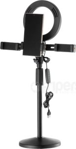 Zestaw biurkowy FreePower Vlog LED z uchwytami do smartfona 2