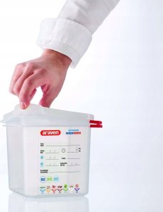 Multi Beholder Araven szczelny L53xB32.5xH15cm 1/1GN 20.5ltr polypropylen przezroczysta pokrywka 1 szt 2