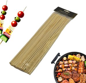 Patyki do szaszłyków 29 cm 50 szt Grill Długie Wykałaczki Drewniane 1