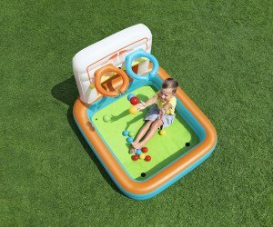 Bestway 52728 Basen dmuchany wielofunkcyjny z piłeczkami Koszykówka Piłeczki i Piłka nożna 1.20m x 1 5