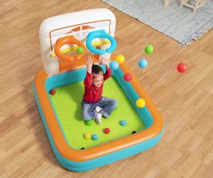 Bestway 52728 Basen dmuchany wielofunkcyjny z piłeczkami Koszykówka Piłeczki i Piłka nożna 1.20m x 1 7