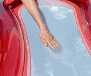 Bestway 43103 Dmuchany materac z siatkowanym dnem HydroLuxe Czerwony 1.60m x 84cm 5