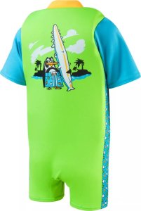 Dziecięcy strój kąpielowy Speedo PRINTED FLOAT SUIT IU chima azure blue/fluro green rozmiar 4-5 2