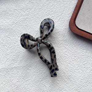 Spinka klamra do włosów XL panterka brązowa 11x6 cm SP370 1