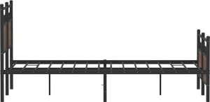 vidaXL vidaXL Łóżko bez materaca, brązowy dąb, 120x200 cm 7
