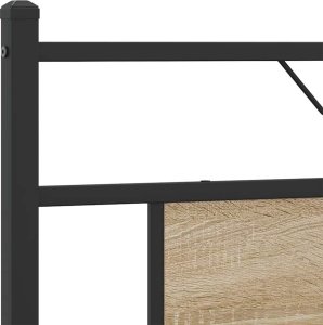 vidaXL vidaXL Łóżko bez materaca, dąb sonoma, 160x200 cm 9