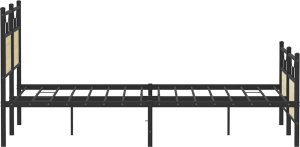 vidaXL vidaXL Łóżko bez materaca, dąb sonoma, 150x200 cm 7