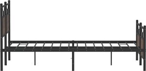 vidaXL vidaXL Łóżko bez materaca, brązowy dąb, 150x200 cm 7