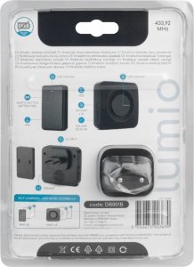 Dzwonek bezprzewodowy czarny Lumio DB001B 15