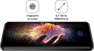 myPhone N23 | Plus | Cosmic juodas | 6.7 " | AMOLED | 1080 x 2412 pikselių | Mediatek | G99 | Internal RAM 8 GB | 256 GB | Micro SD | Dual SIM | Nano SIM | 3G | 4G | Main camera resolution 64 MP | Secondary camera resolution 16 MP | Android | 14 | 5000 mA 11